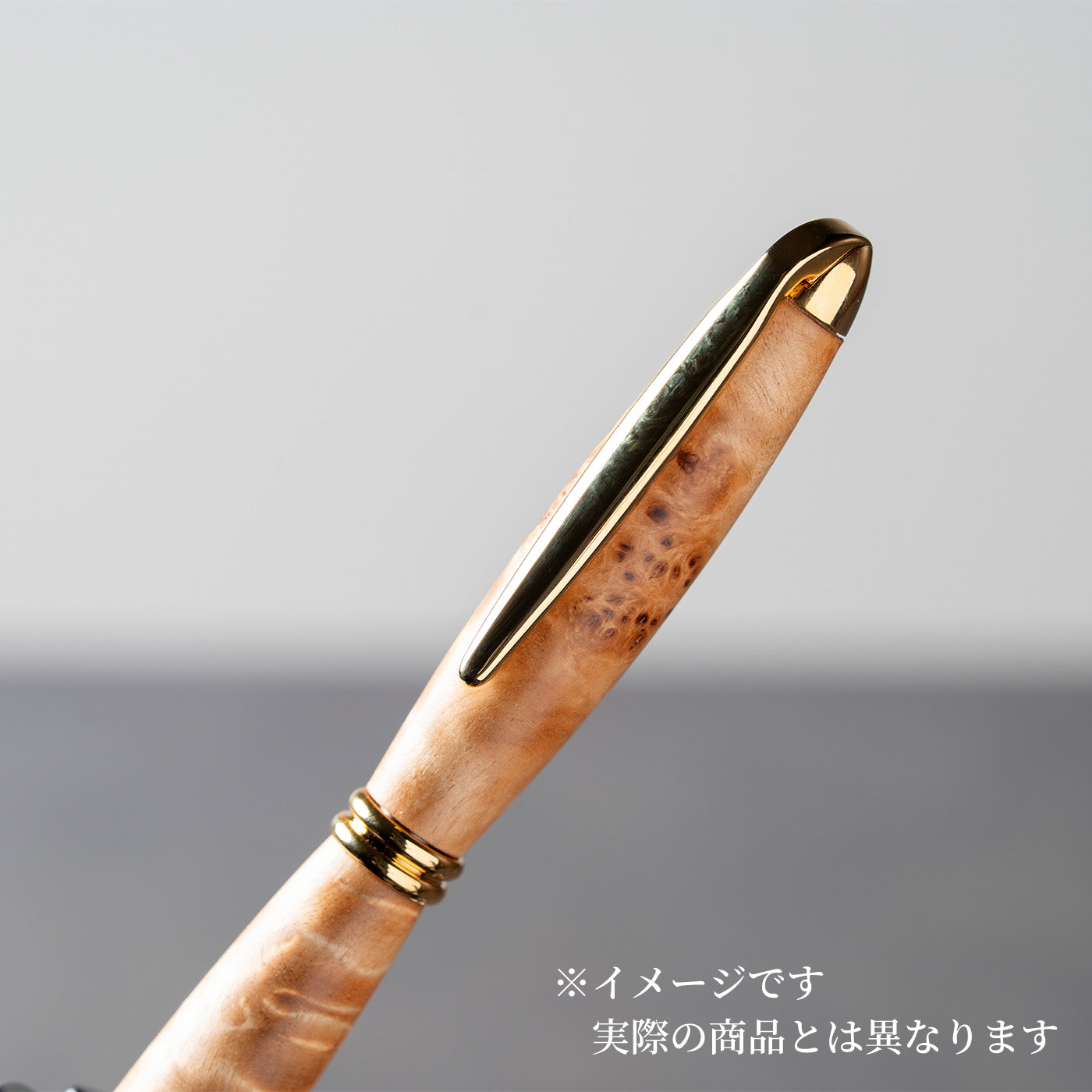 <1点もの>【KomaCraft】ボールペン　プレジデント　瘤杢(カバ)-001