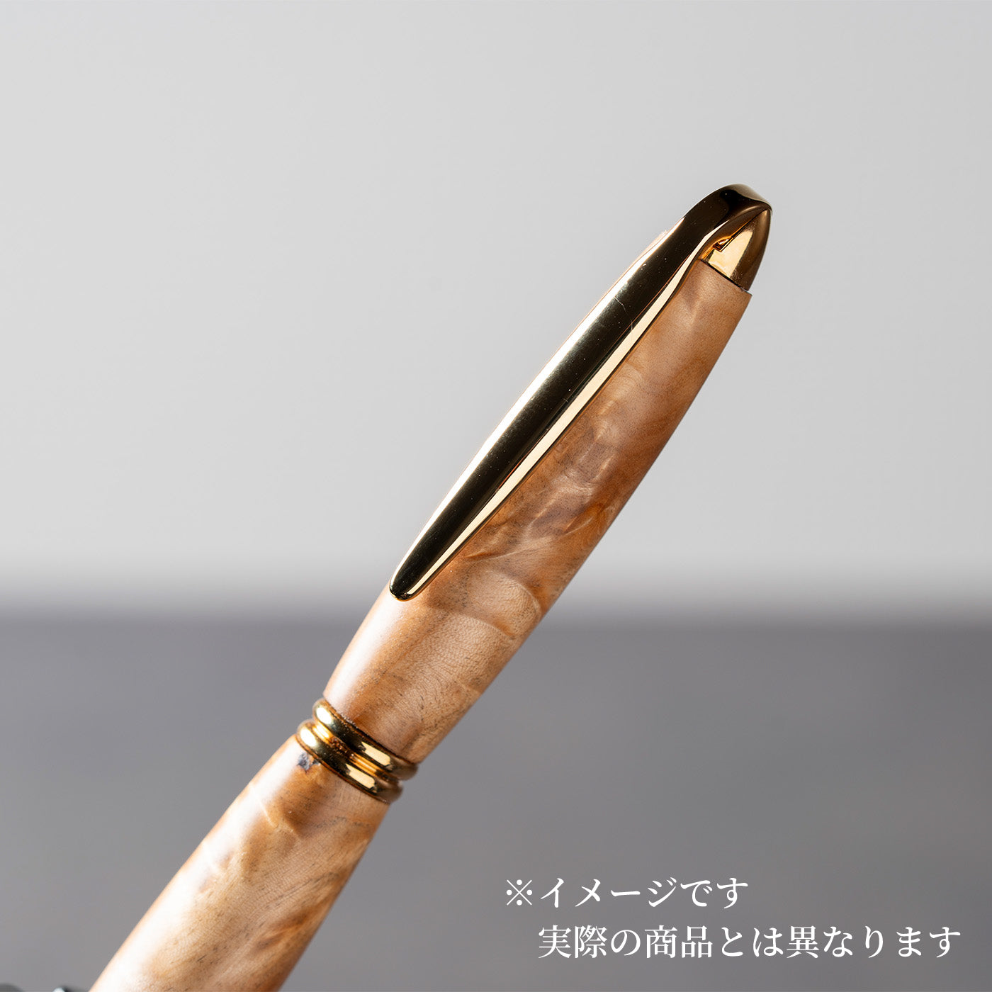 <1点もの>【KomaCraft】ボールペン　プレジデント　瘤杢(カバ)-002
