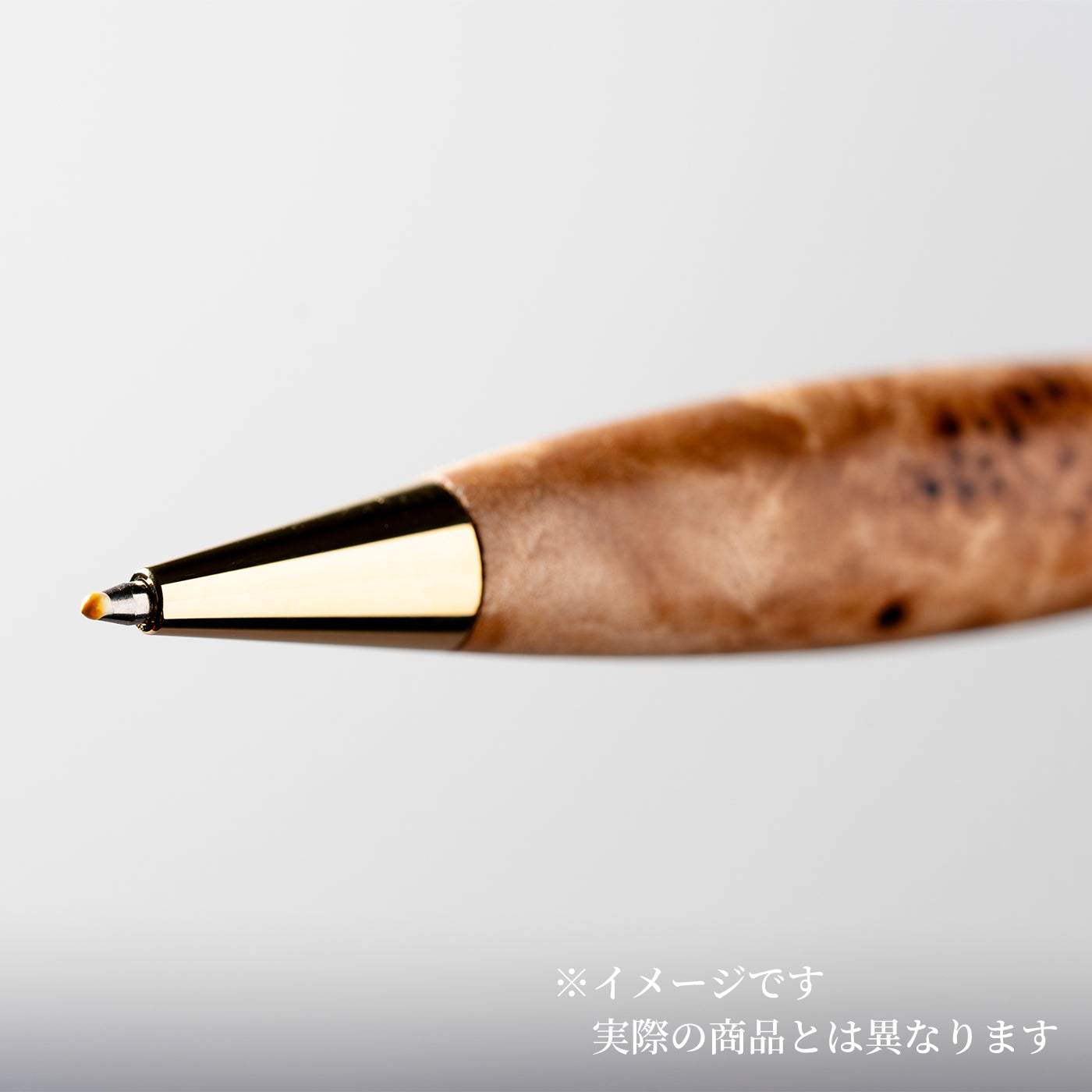 <1点もの>【KomaCraft】ボールペン　プレジデント　瘤杢(カバ)-003