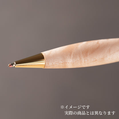 木軸ボールペン　プレジデント　イタヤカエデ杢| KomaCraft 一点物 ギフト