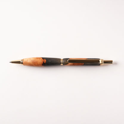 <1点もの>【KomaCraft】シャープペンシル　ビーディット　瘤杢×レジン(黒)