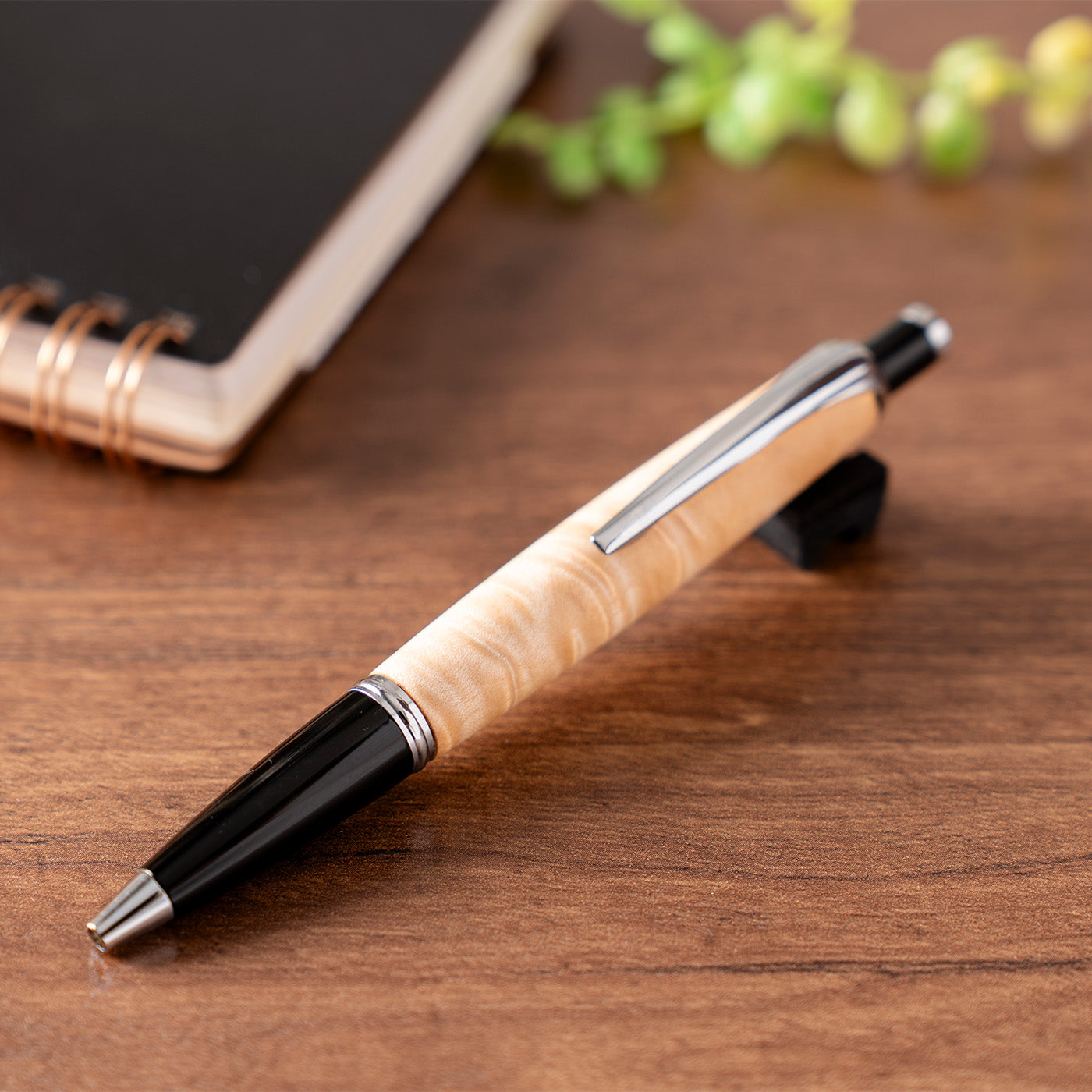 <1点もの>【KomaCraft】ボールペン　コンプソン　 (イタヤカエデ杢)