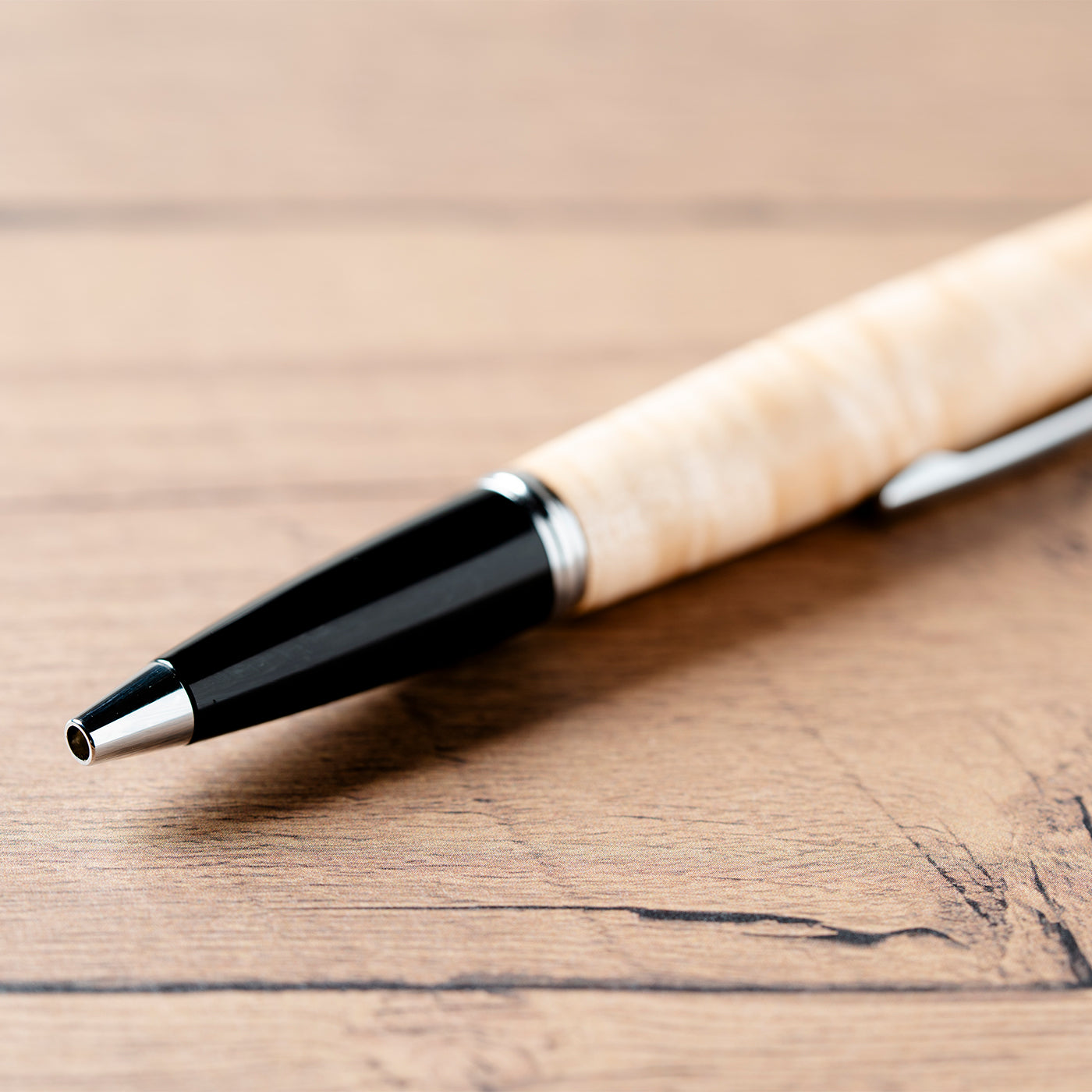 <1点もの>【KomaCraft】ボールペン　コンプソン　 (イタヤカエデ杢)