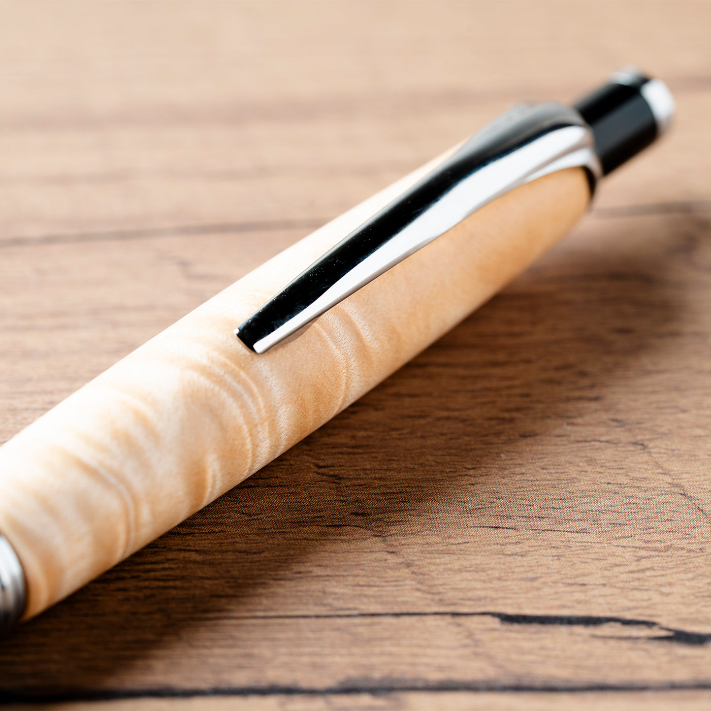 <1点もの>【KomaCraft】ボールペン　コンプソン　 (イタヤカエデ杢)